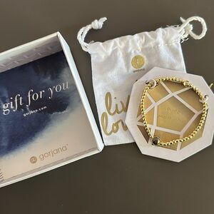 Gorjana pyrite stone gold bracelet